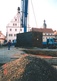 Springbrunnenanlage für Marktplatz